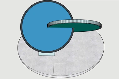 P3 İç Mekan 4 Yüzlü Yuvarlak Daire LED Ekran